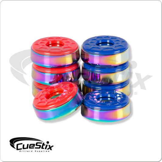 Shuffleboard SHBPRT Rainbow Titanium Pucks - Pool Shark Supply