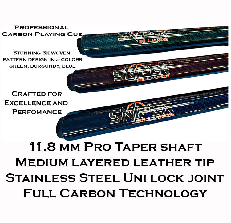 Sniper Carbon Playing Cue - Pool Shark Supply
