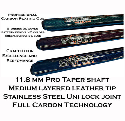 Sniper Carbon Playing Cue - Pool Shark Supply