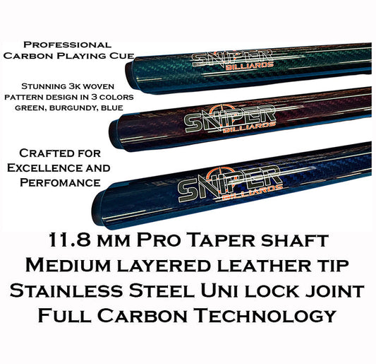 Sniper Carbon Playing Cue - Pool Shark Supply