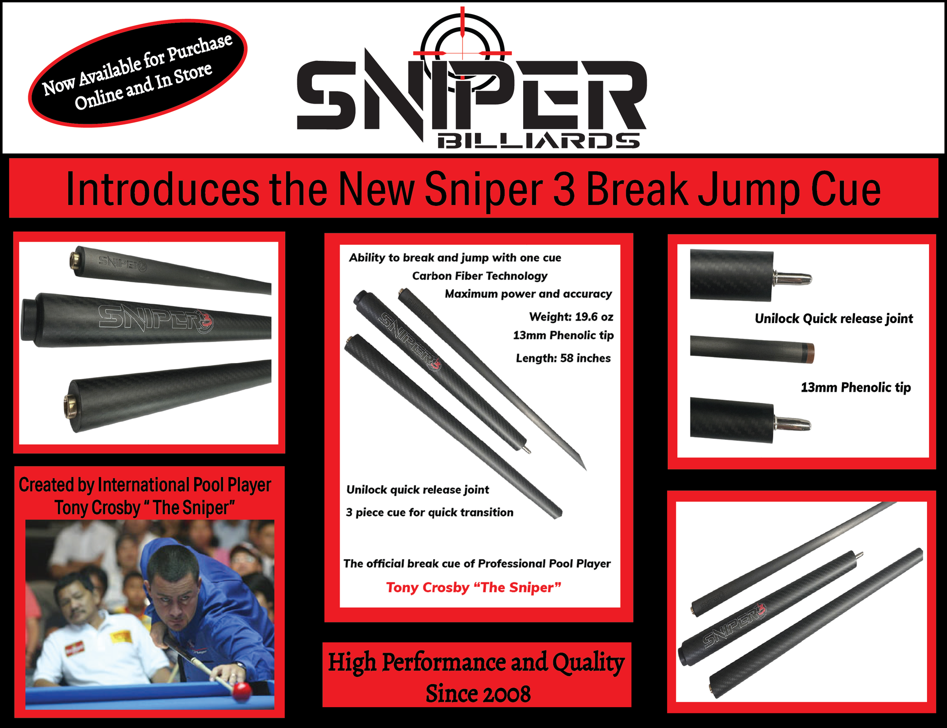 Sniper3 Break Jump - Pool Shark Supply