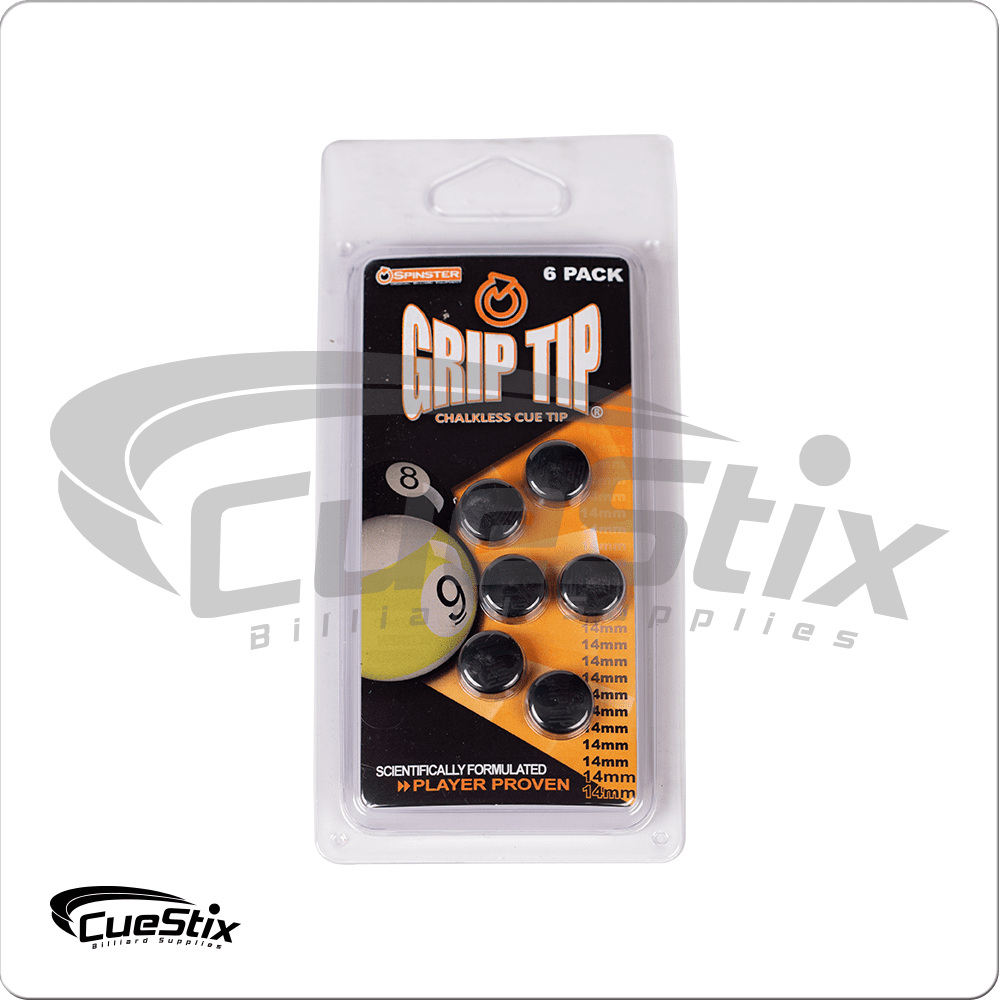 Spinster Grip QTSGT Tips - Pack of 6 - 14mm - Pool Shark Supply