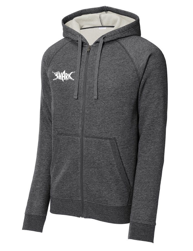 Sport-Tek Drive Fleece Hooded Full-Zip - Graphite Heather - Pool Shark Supply