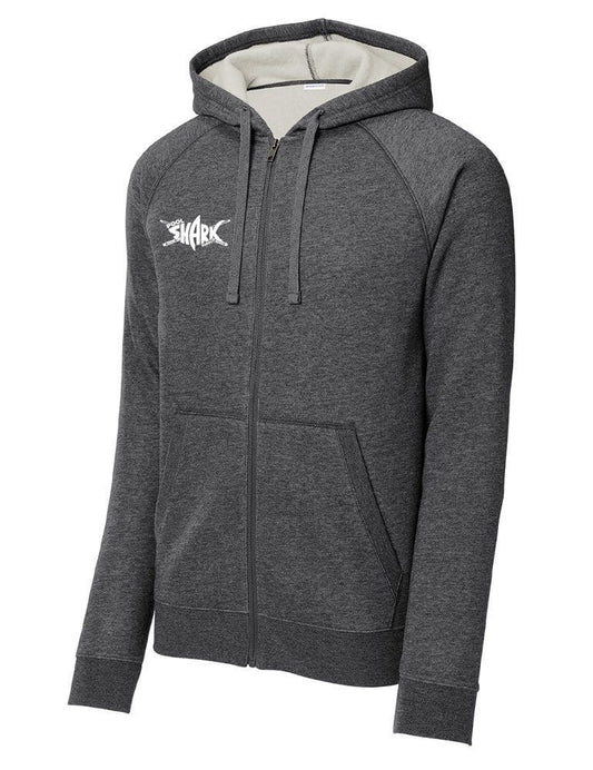 Sport-Tek Drive Fleece Hooded Full-Zip Graphite Heather - w/ - Single - Pool Shark Supply