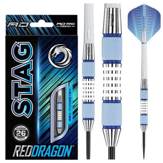 Stag Grey Steel Tip Darts - Pool Shark Supply