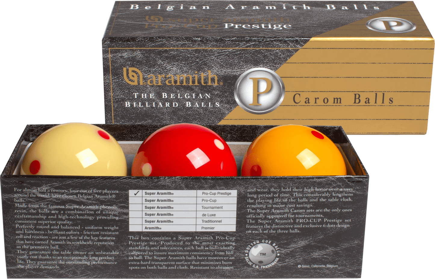 Super Aramith BBAPCPC Pro Cup Prestige Carom Set - Pool Shark Supply Pool Shark Supply