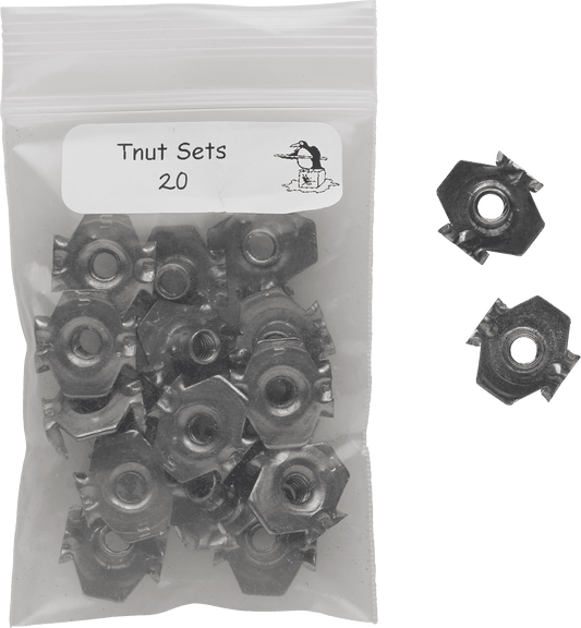 T-Nuts TPVTN 1/4" Bag of 20 - Pool Shark Supply