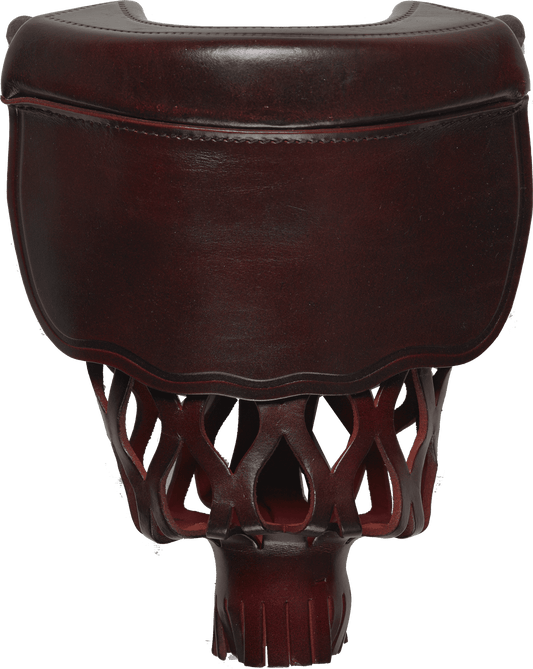 TPPK08 Burgundy Leather Shield Pockets - Pool Shark Supply