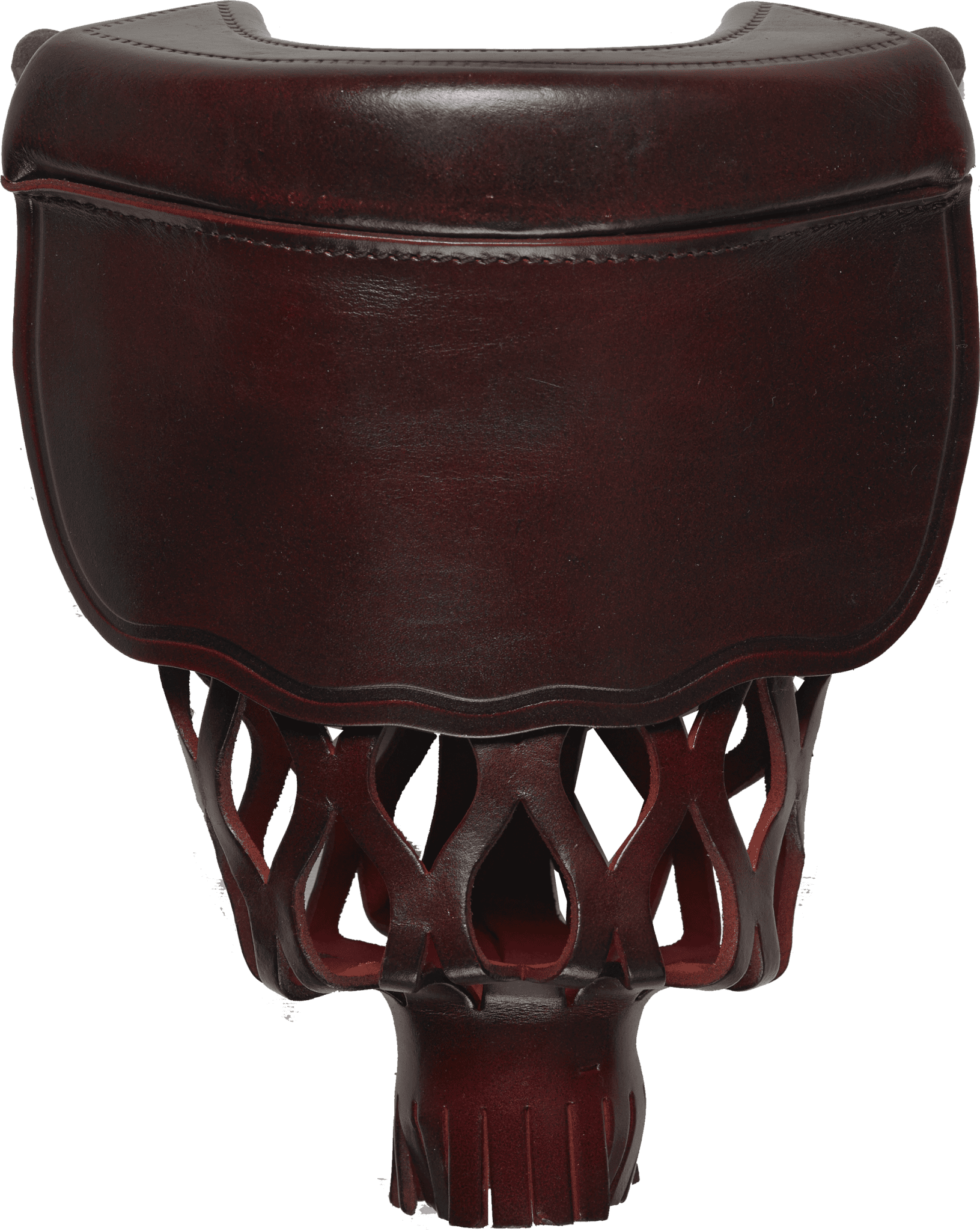 TPPK08 Burgundy Leather Shield Pockets (Set of 6) - Pool Shark Supply