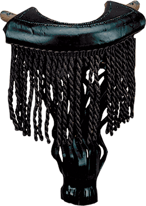 TPPK13 Black Fringe Leather Pockets - Pool Shark Supply