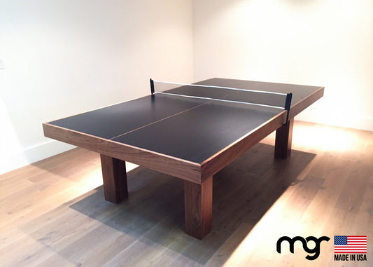 The Modern Ping Pong Table (Walnut Wood Natural Finish) - Pool Shark Supply