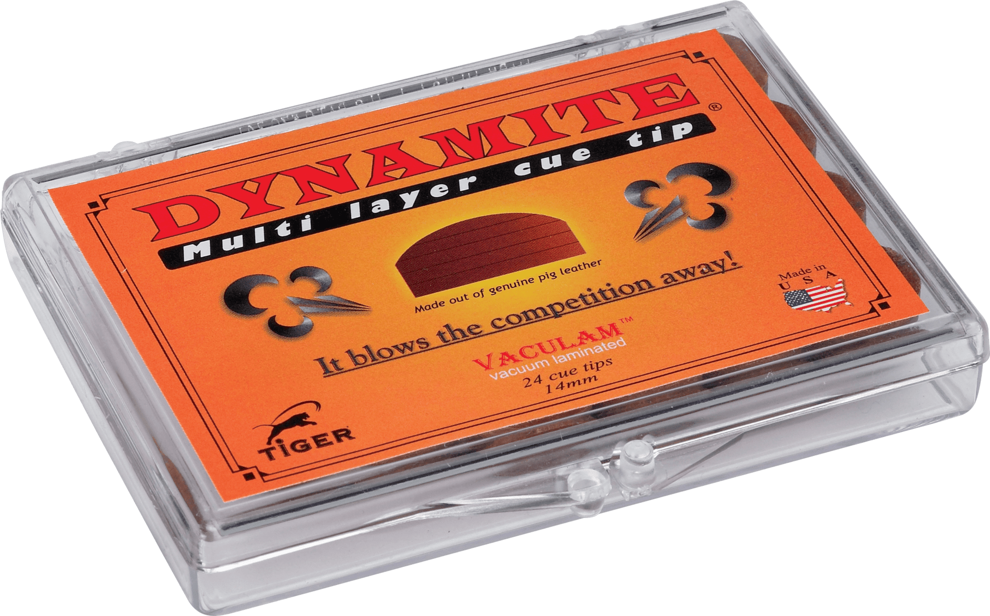 Tiger Dynamite QTTDYN12 Tip - Box of 12 - Pool Shark Supply