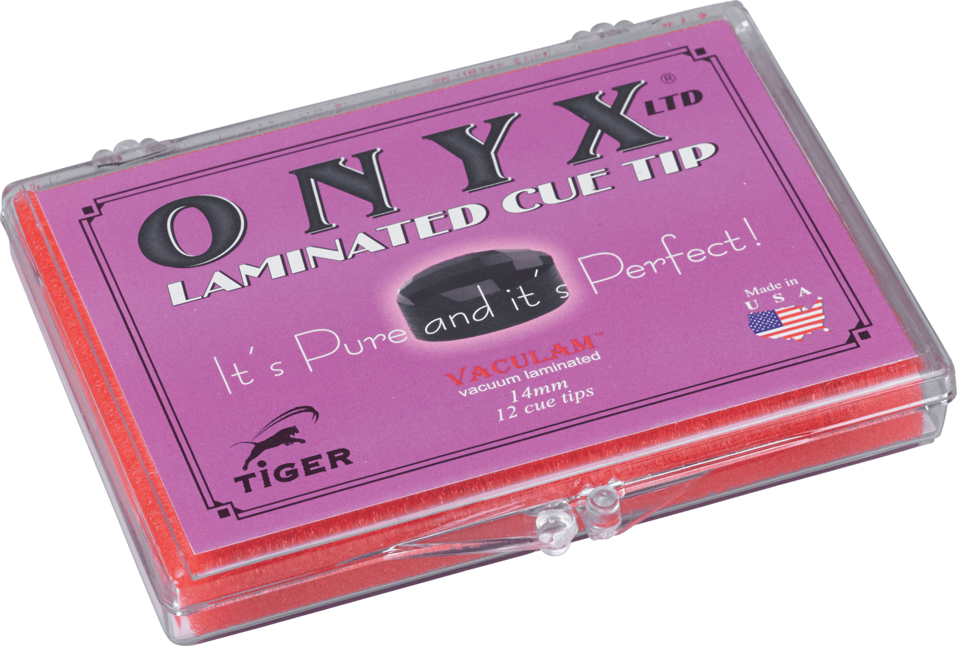 Tiger Onyx QTTON12 Tips - Box of 12 - Pool Shark Supply