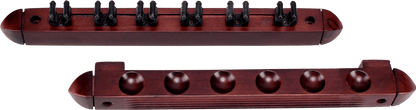 WR6S 6 Pool Cue Wall Rack w/ Clips - Pool Shark Supply