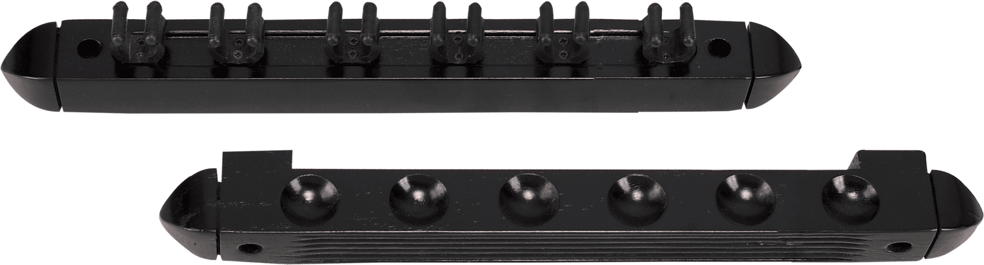 WR6S 6 Pool Cue Wall Rack w/ Clips - Pool Shark Supply