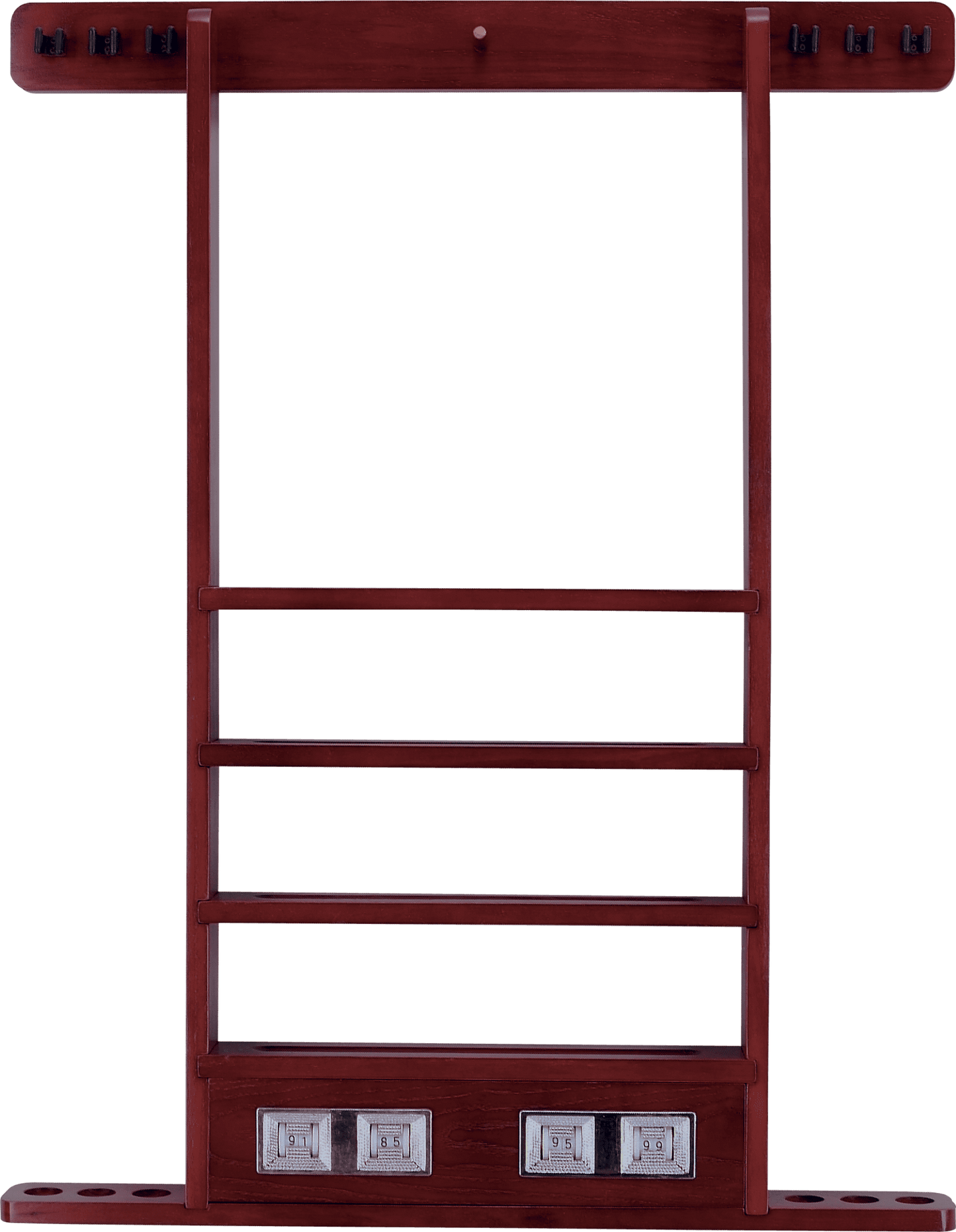 WRSC 6 Pool Cue Wall Rack w/ Score Counter - Pool Shark Supply Pool Shark Supply