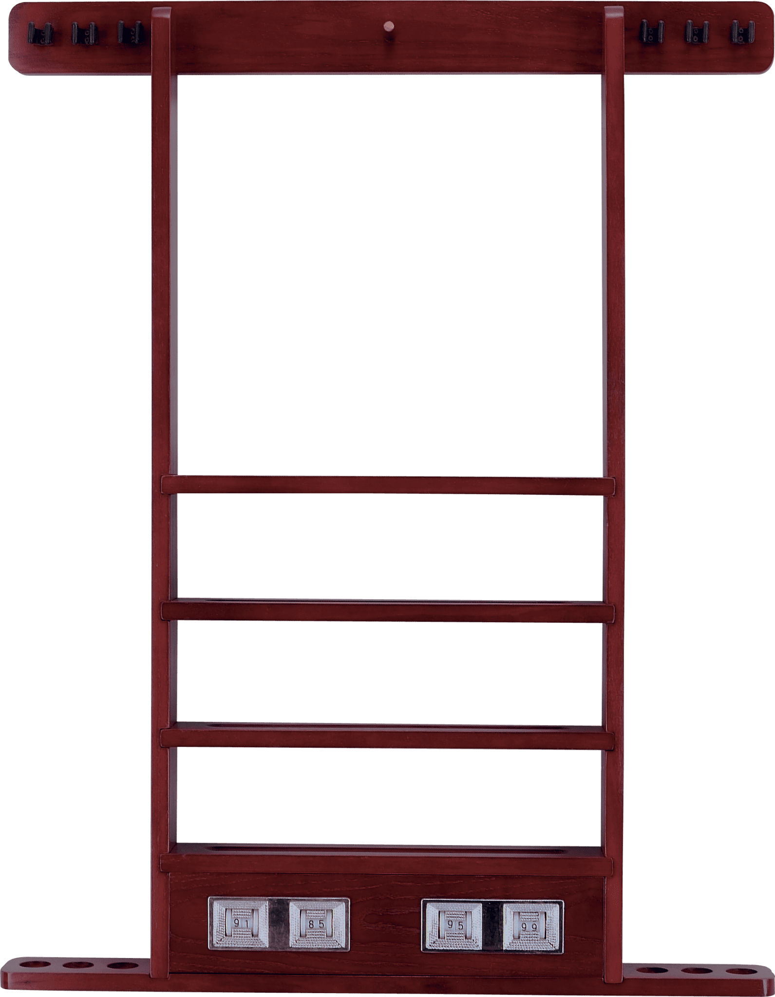 WRSC 6 Pool Cue Wall Rack w/ Score Counter - Pool Shark Supply