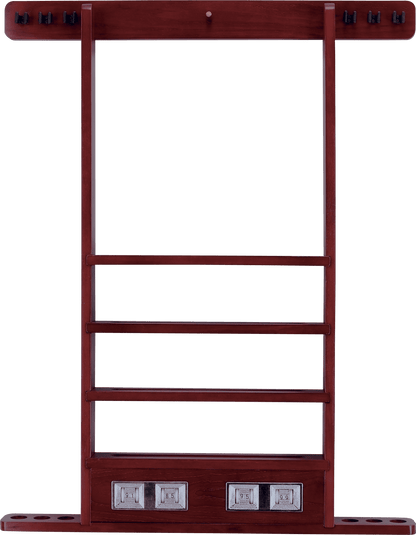 WRSC 6 Pool Cue Wall Rack w/ Score Counter - Pool Shark Supply