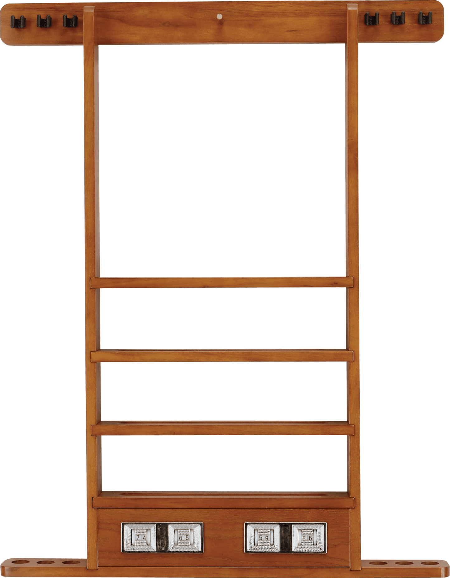 WRSC 6 Pool Cue Wall Rack w/ Score Counter - Pool Shark Supply Pool Shark Supply