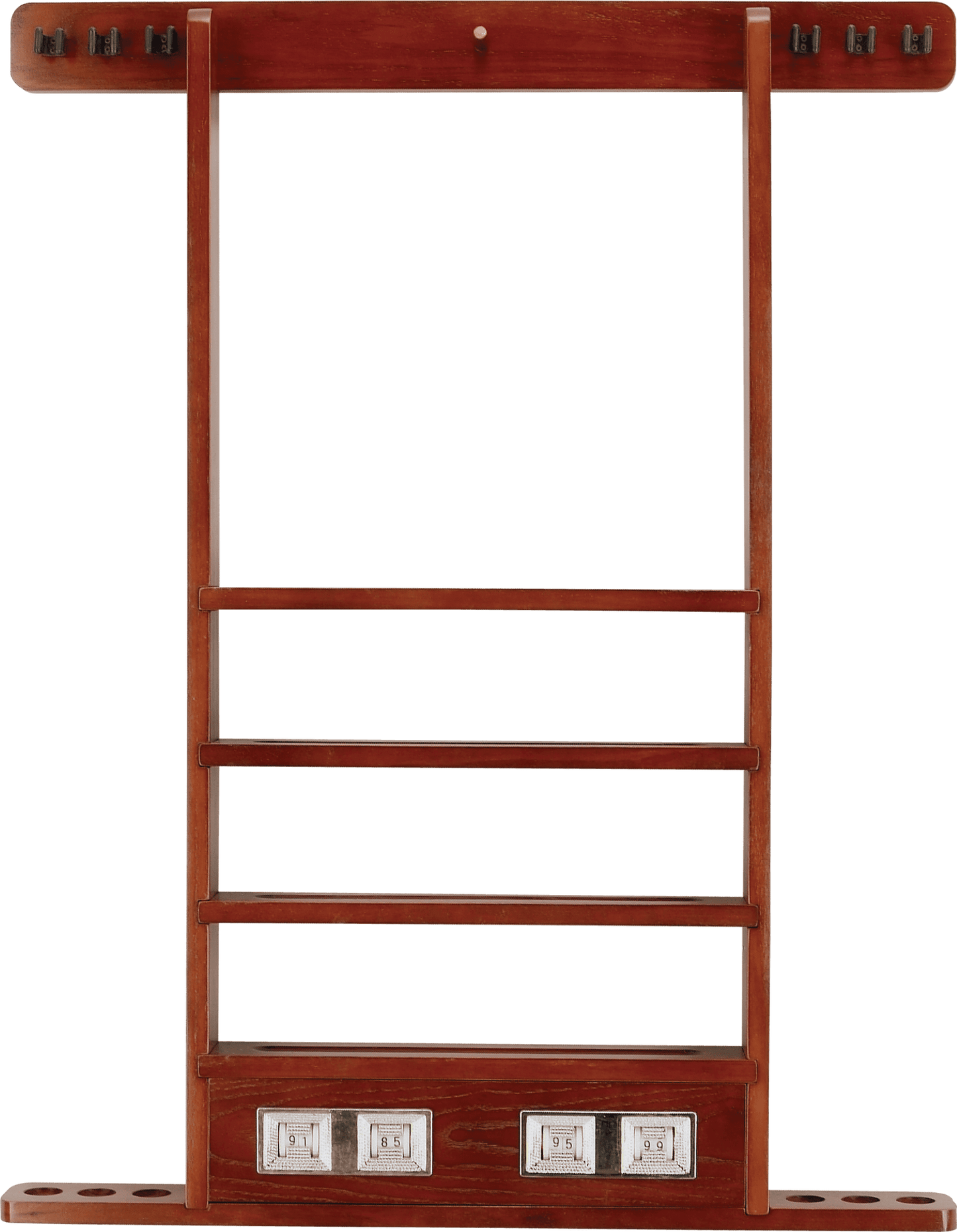 WRSC 6 Pool Cue Wall Rack w/ Score Counter - Pool Shark Supply Pool Shark Supply