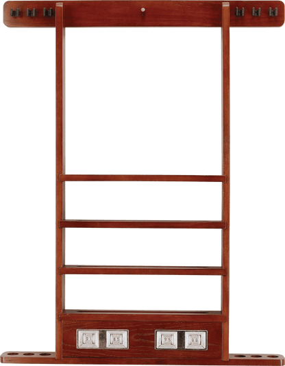 WRSC 6 Pool Cue Wall Rack w/ Score Counter - Pool Shark Supply