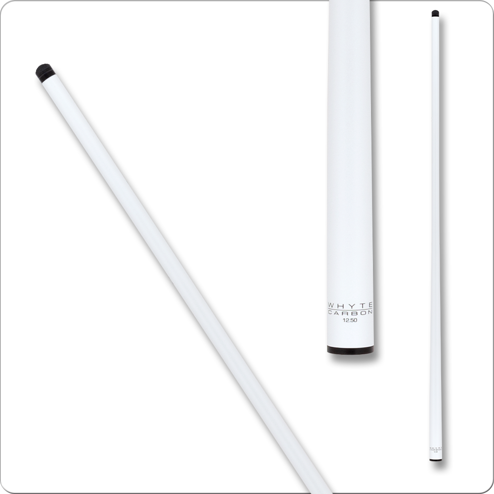 Whyte Carbon WCFP Carbon Fiber Shaft - Pearl White - 12.5mm (Various Pins available) - Pool Shark Supply Pool Shark Supply