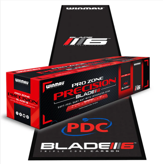 Winmau Pro Zone Precision Blade 6 Soft Feel Dart Mat & Integrated Oche - Pool Shark Supply