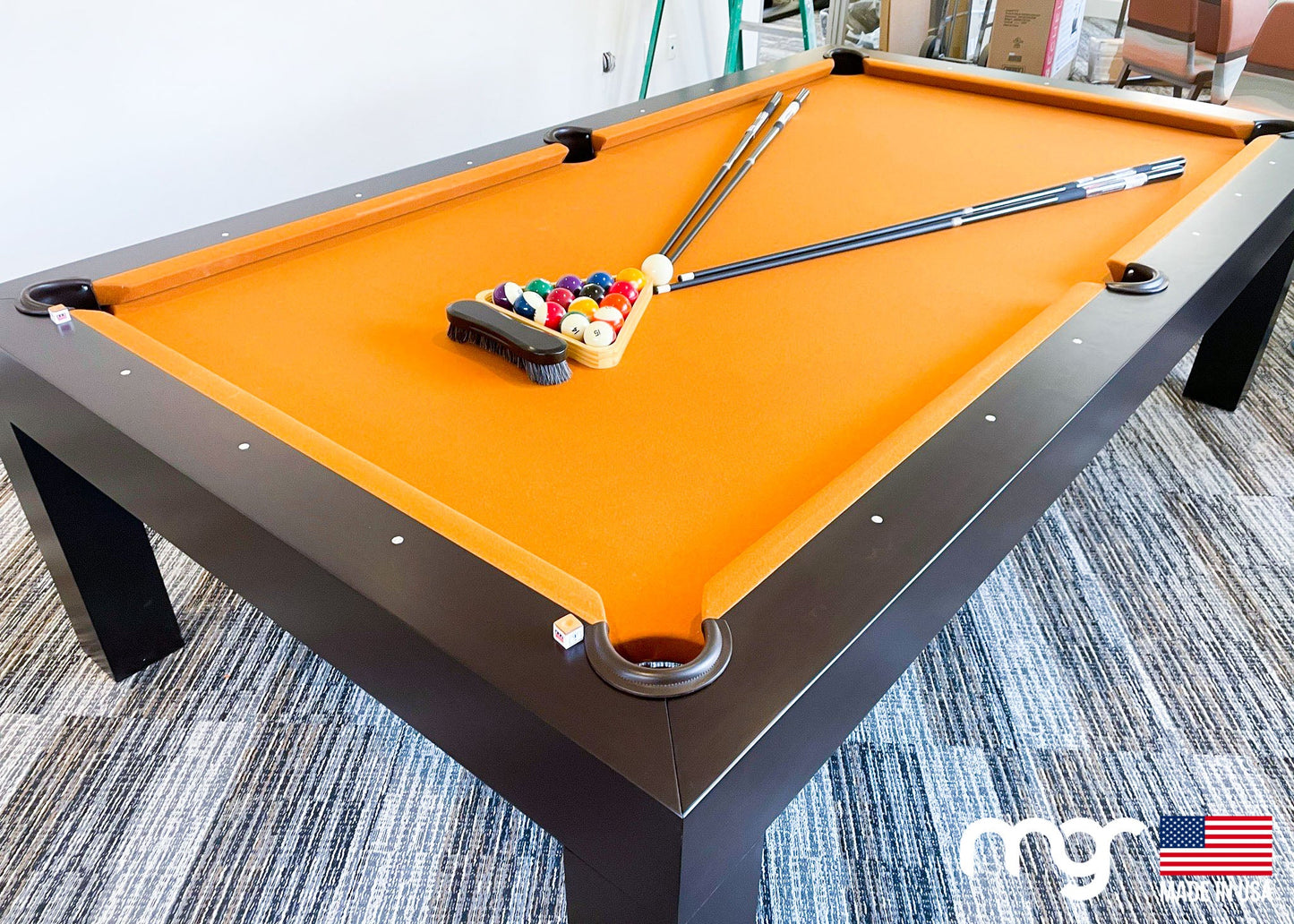 The Modern Pool Table (Oak Wood with Espresso Finish) - Pool Shark Supply Pool Shark Supply