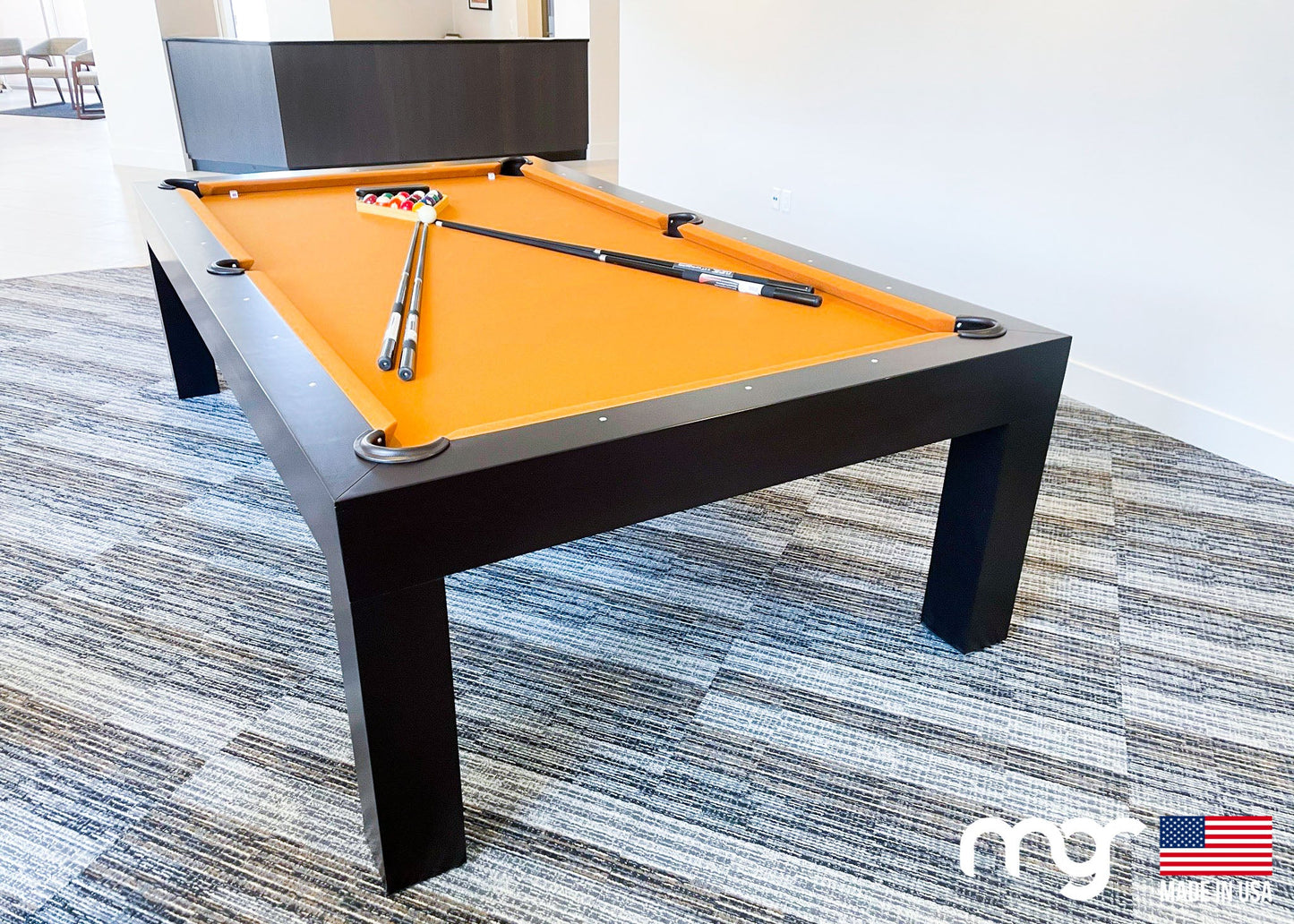 The Modern Pool Table (Oak Wood with Espresso Finish) - Pool Shark Supply Pool Shark Supply