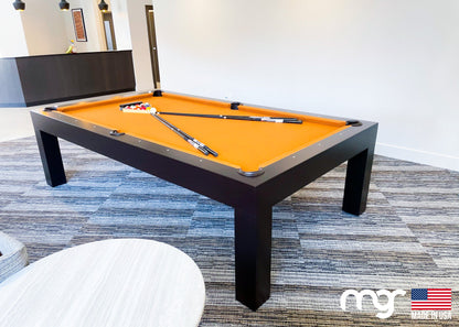 The Modern Pool Table (Oak Wood with Espresso Finish) - Pool Shark Supply