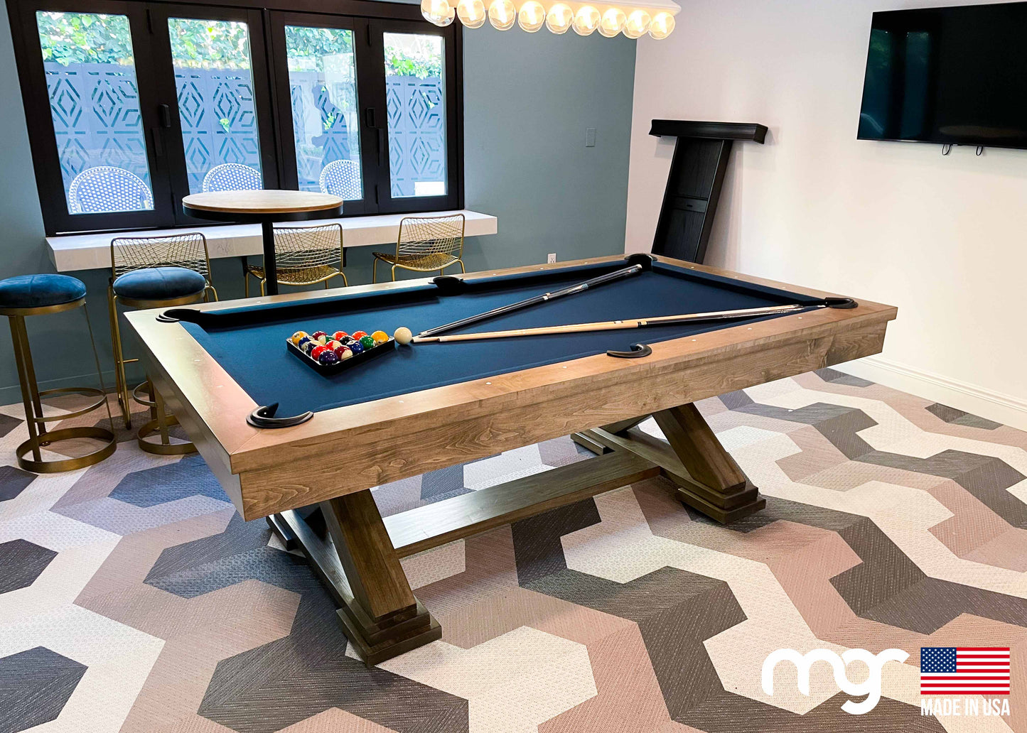 Monala Maple Wood with Chestnut Finish - Pool Shark Supply Pool Shark Supply