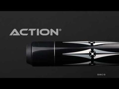 Action BW09 Black and White Pool Cue