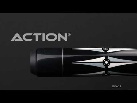 Action BW09 Black and White Pool Cue