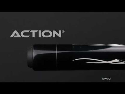 Action BW02 Black and White Pool Cue